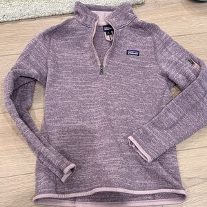 Patagonia Heathered Lavender Fleece Pullover